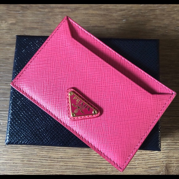 PRADA-AUTHENTIC NWT Fuchsia Card Holder - Picture 5 of 10